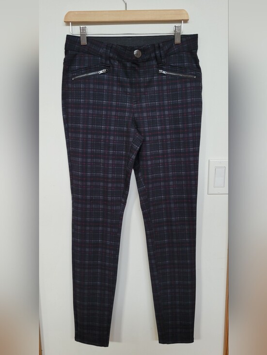 Ricki's Pants - Ricki's Grey and Red Plaid Slim Legging